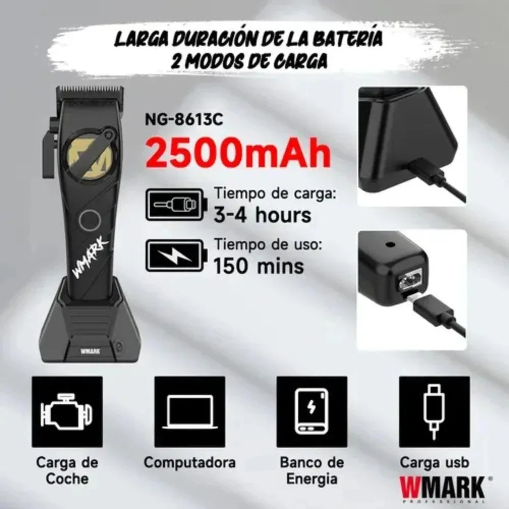 WMARK Trimmer	Professional Haircut Kit DLC Blade Hair Cli...