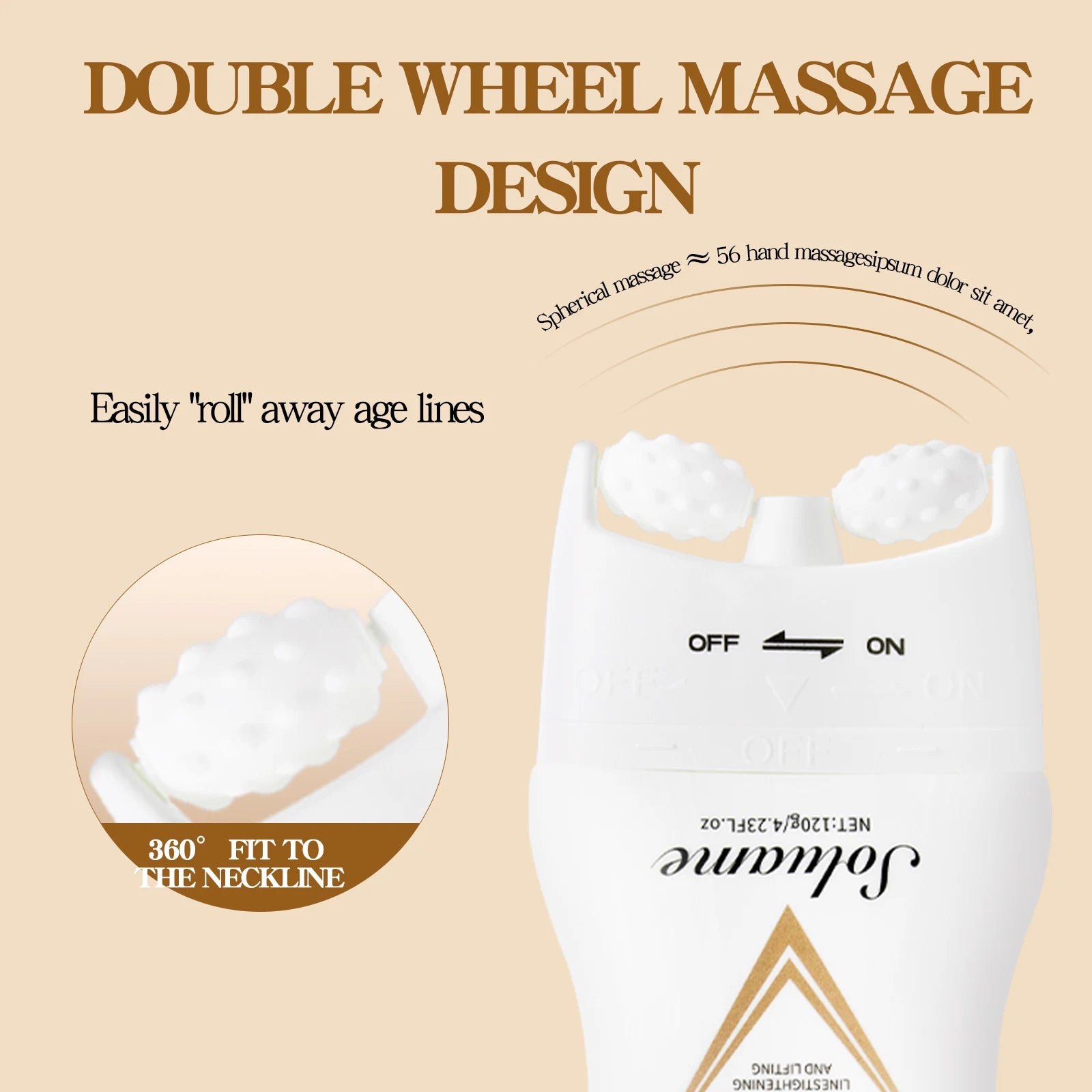 Collagen Neck Firming Cream with Massage Roller