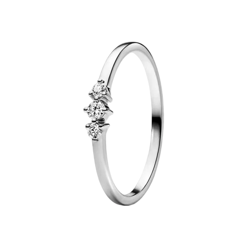S925 Silver Bow Love Flower Ring Fashionable and High end...
