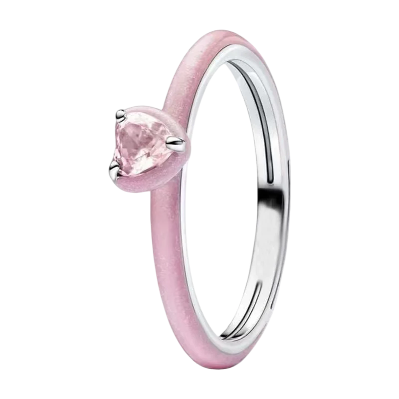 S925 Silver Bow Love Flower Ring Fashionable and High end...