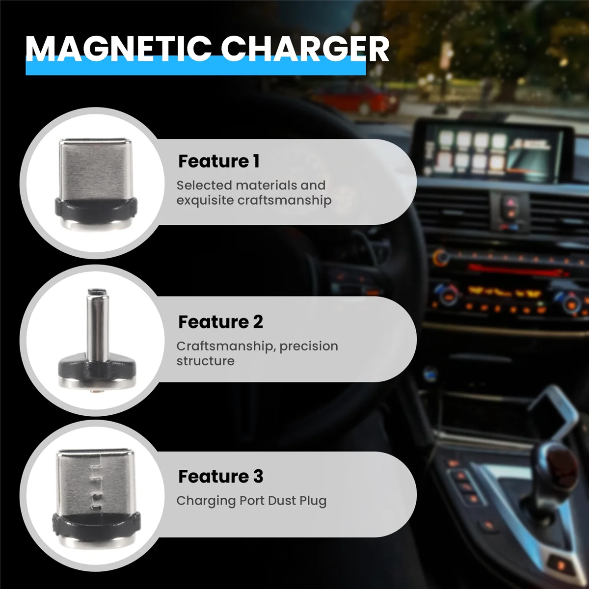 Magnetic Charging Cable Plugs (10-Pack)