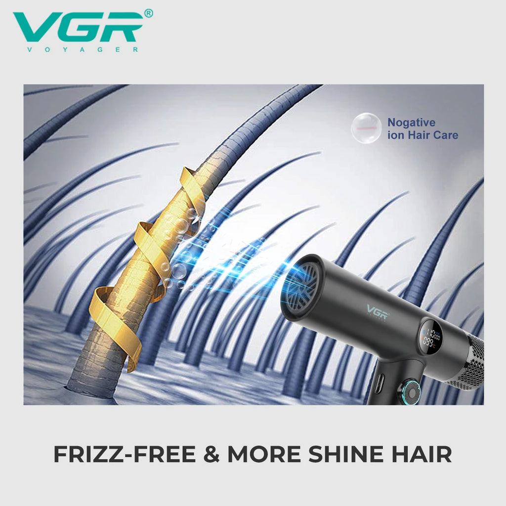 VGR Leafless Hair Dryer Professional Blow Dryer Brushless...