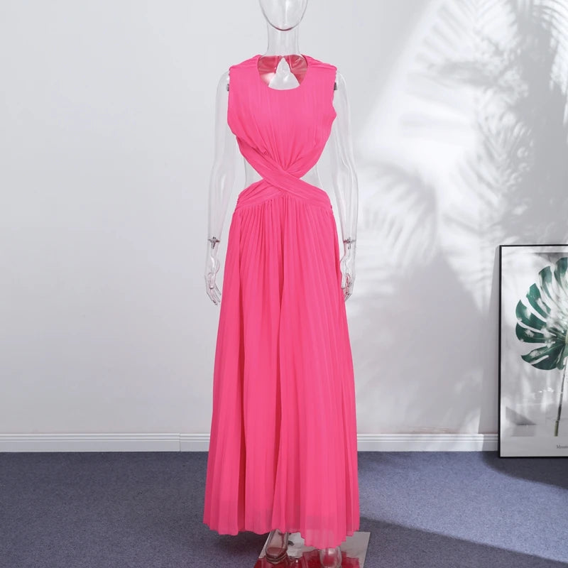 Backless Ruched A-Line Evening Gown