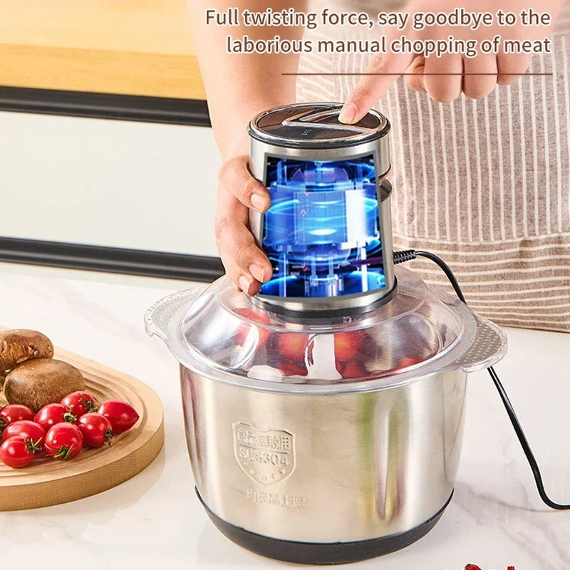 TINSOL 5L Electric Meat Grinder Multifunctional 304 Stain...