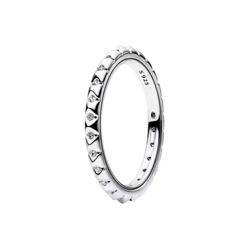 S925 Silver Bow Love Flower Ring Fashionable and High end...