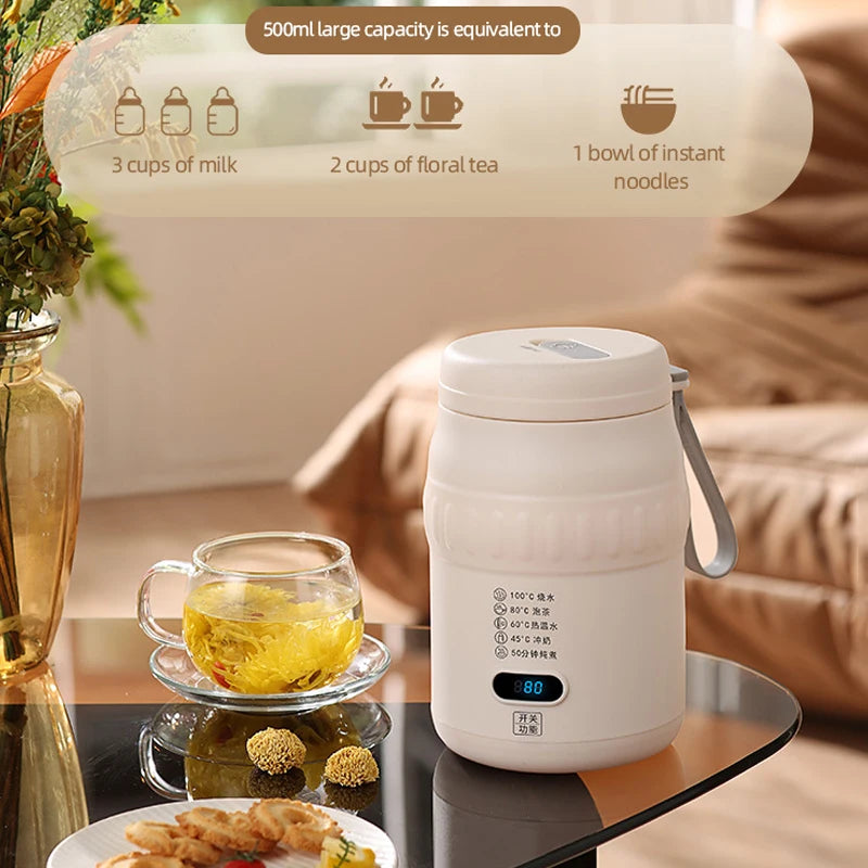 Portable 500ml Travel Electric Kettle