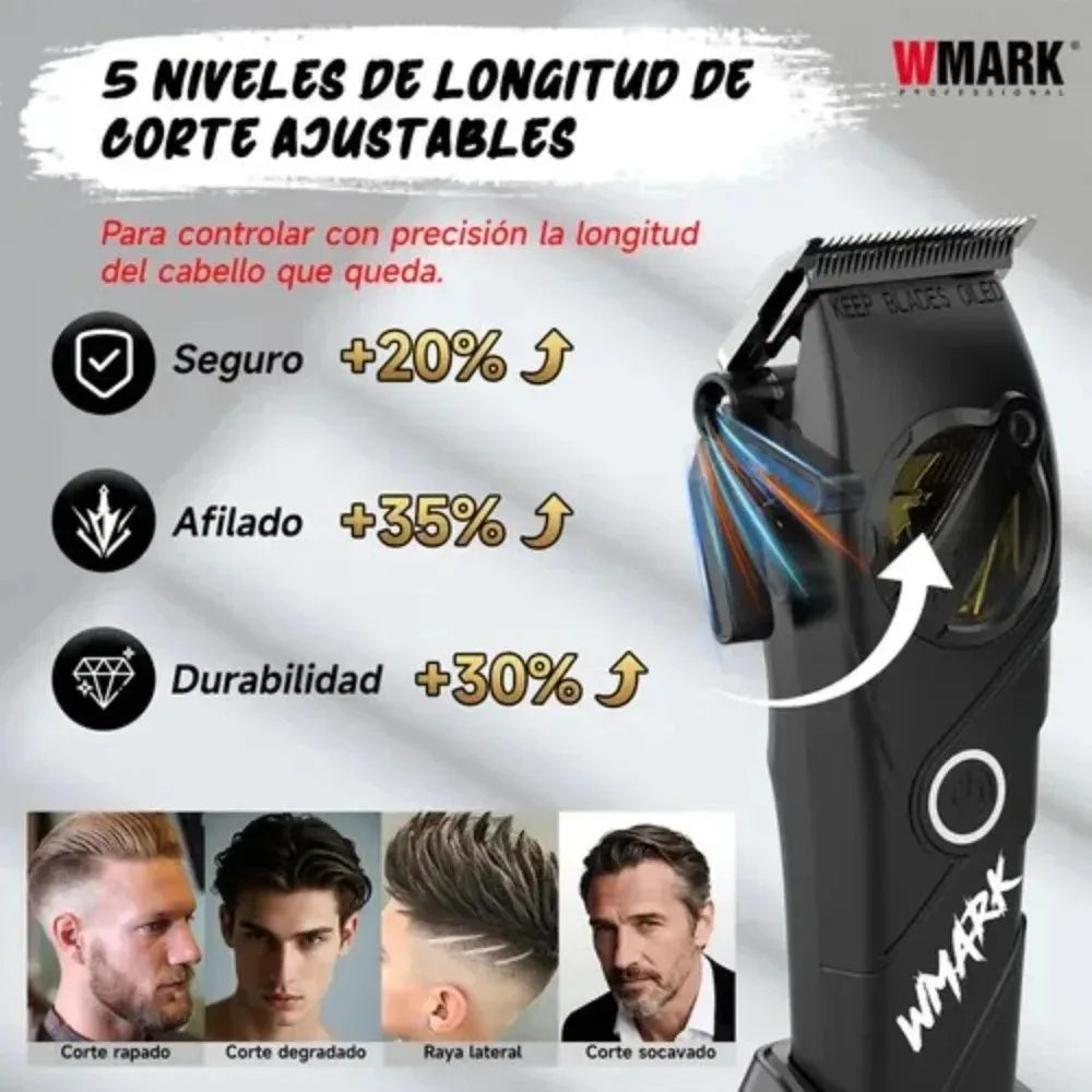 WMARK Trimmer	Professional Haircut Kit DLC Blade Hair Cli...