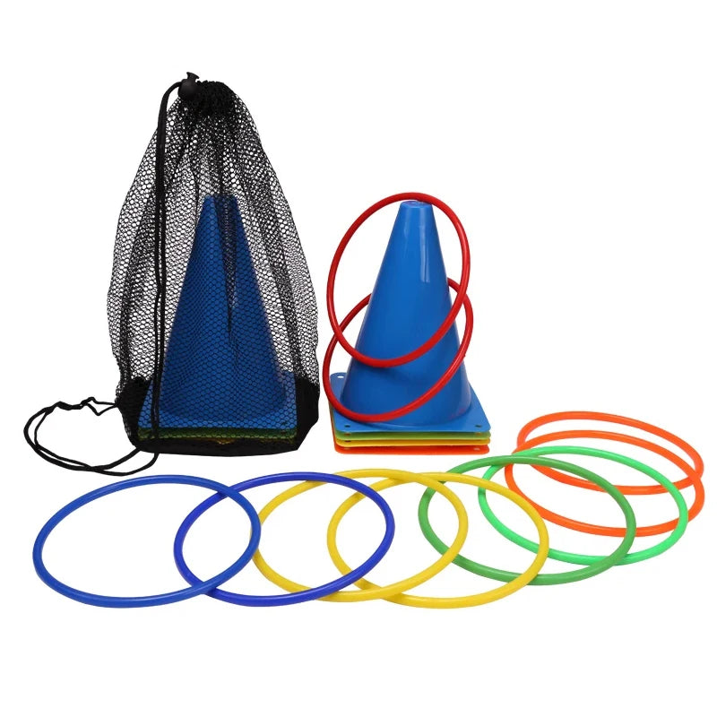 Party Games Ring Toss Game Carnival Combo Set Soft Plasti...