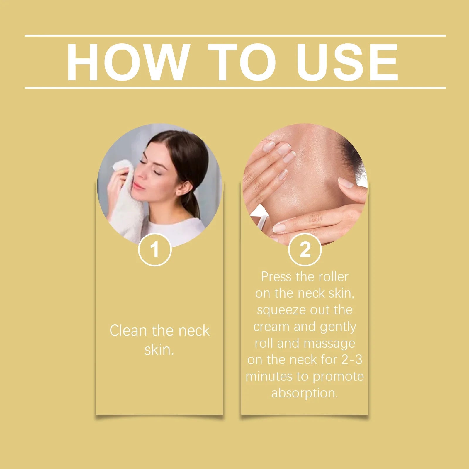 Neck Tightening Roller Cream — Lift, Smooth & Brighten
